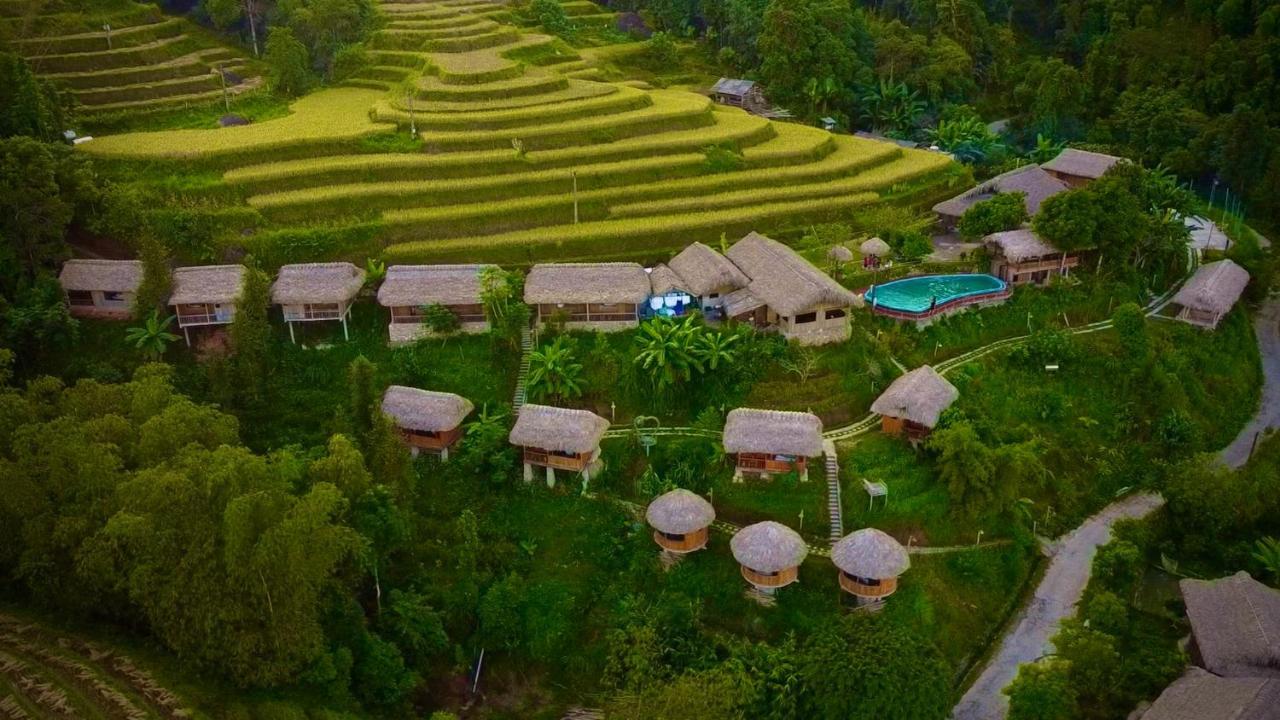 Hoang Su Phi Bungalow Bagian luar foto